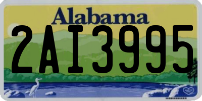 AL license plate 2AI3995