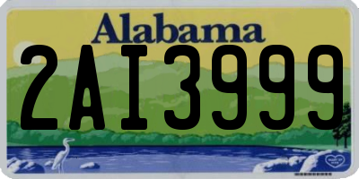 AL license plate 2AI3999