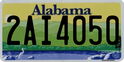 AL license plate 2AI4050