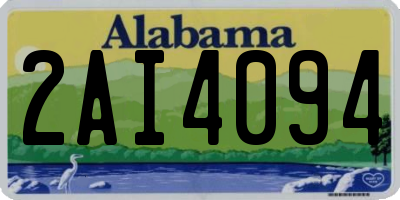AL license plate 2AI4094