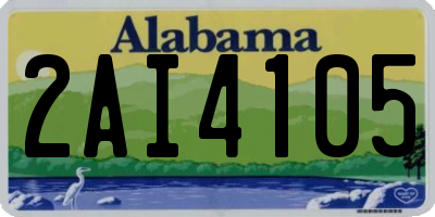 AL license plate 2AI4105