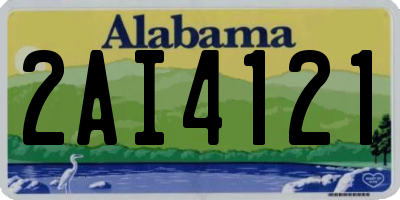 AL license plate 2AI4121