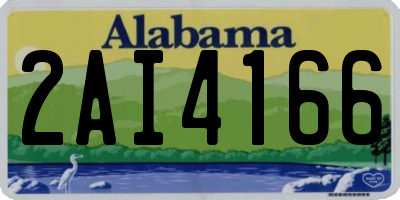 AL license plate 2AI4166