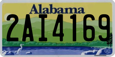 AL license plate 2AI4169
