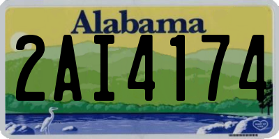AL license plate 2AI4174