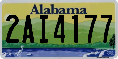 AL license plate 2AI4177