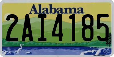 AL license plate 2AI4185