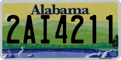 AL license plate 2AI4211