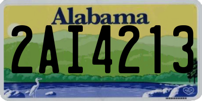 AL license plate 2AI4213