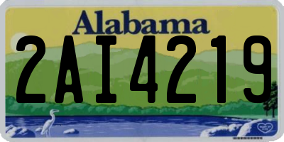 AL license plate 2AI4219