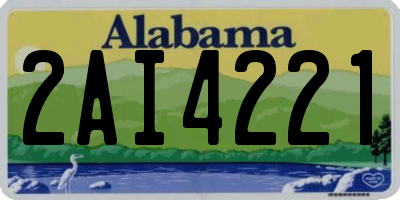 AL license plate 2AI4221