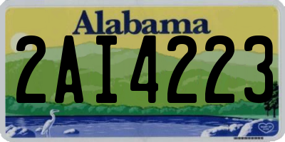 AL license plate 2AI4223