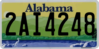 AL license plate 2AI4248