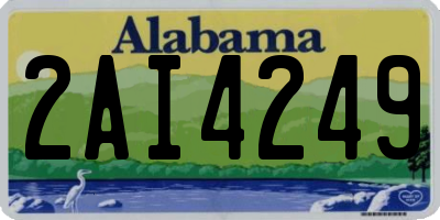 AL license plate 2AI4249