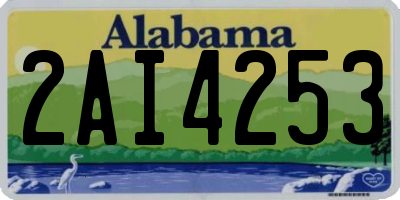 AL license plate 2AI4253