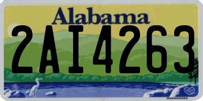 AL license plate 2AI4263