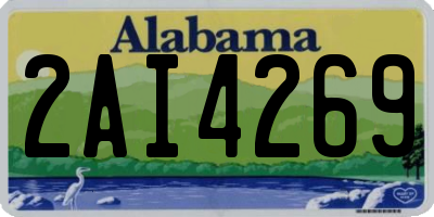 AL license plate 2AI4269