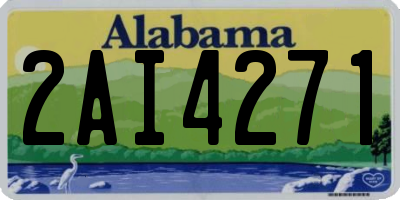 AL license plate 2AI4271