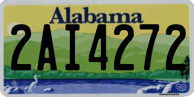 AL license plate 2AI4272
