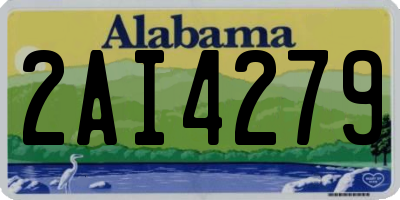AL license plate 2AI4279