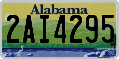 AL license plate 2AI4295