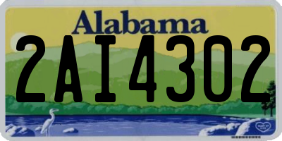 AL license plate 2AI4302