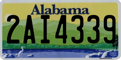 AL license plate 2AI4339
