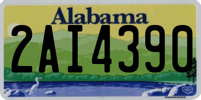 AL license plate 2AI4390