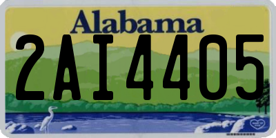 AL license plate 2AI4405