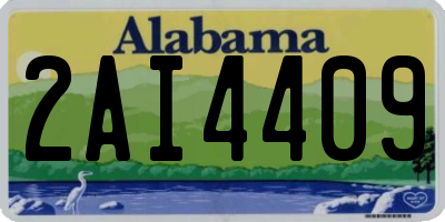 AL license plate 2AI4409