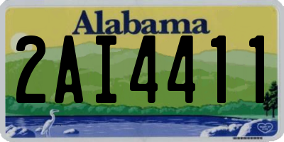 AL license plate 2AI4411