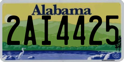 AL license plate 2AI4425