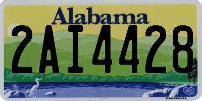 AL license plate 2AI4428