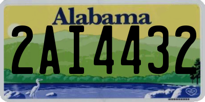 AL license plate 2AI4432