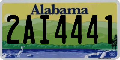 AL license plate 2AI4441
