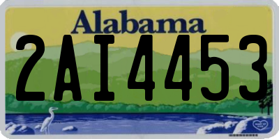 AL license plate 2AI4453