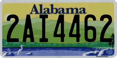 AL license plate 2AI4462