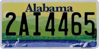 AL license plate 2AI4465