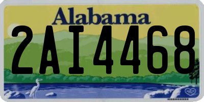 AL license plate 2AI4468