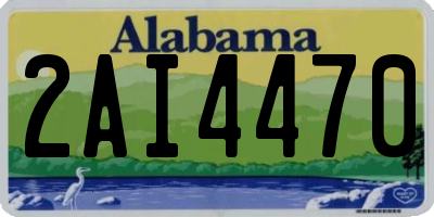 AL license plate 2AI4470