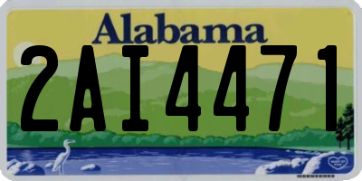 AL license plate 2AI4471