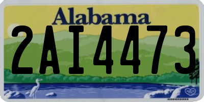 AL license plate 2AI4473