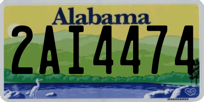 AL license plate 2AI4474