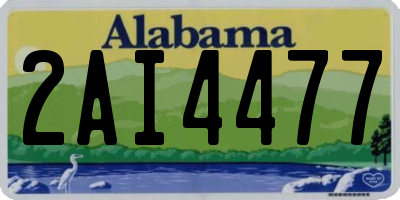 AL license plate 2AI4477