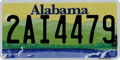 AL license plate 2AI4479