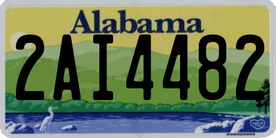 AL license plate 2AI4482