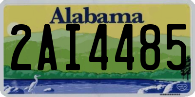 AL license plate 2AI4485