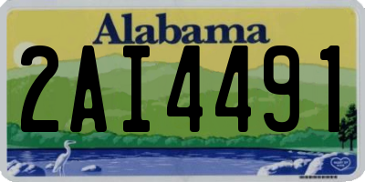 AL license plate 2AI4491