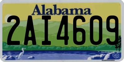 AL license plate 2AI4609