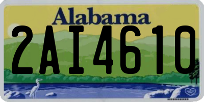 AL license plate 2AI4610